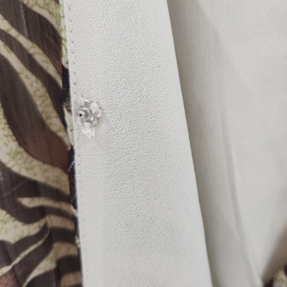 Walter Baker Brandi Safari Zebra Print Short Sleeve Wrap Mini Dress Womens Small - Picture 11 of 16